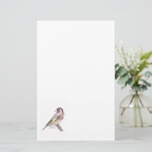 Goldfinch-Briefpapier Briefpapier (Stehend Vorderseite)