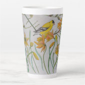 Goldfinch & Daffidols Latte Tasse (Vorderseite)