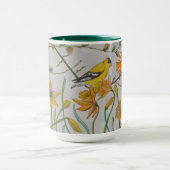 Goldfinch & Daffidols Tasse (Zentrum)