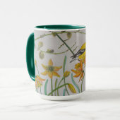 Goldfinch & Daffidols Tasse (Vorderseite Links)