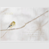 Goldfinch Dekoupage Tissue Paper Seidenpapier (Vorderseite)
