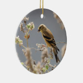 Goldfinch der Wiesenminze Keramik Ornament (Rechts)