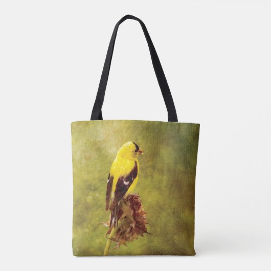 Goldfinch Designer All-Over-Print Handbag Tasche (Rückseite)