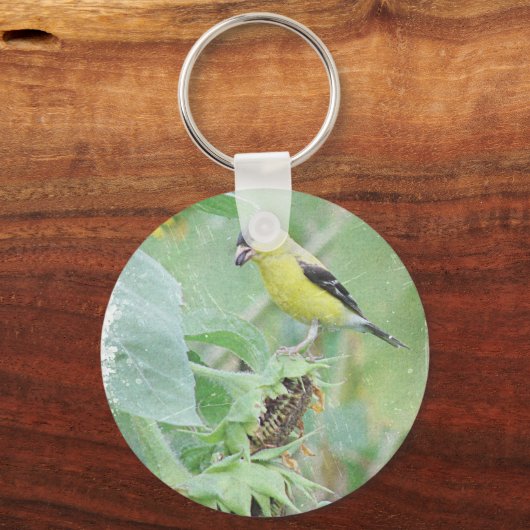 Goldfinch Grunge Schlüsselanhänger (Vorderseite)