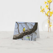 Goldfinch, hell und froh karte (Gelbe Blume)