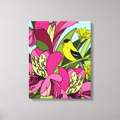 Goldfinch im Garten Leinwanddruck (Vorderseite)