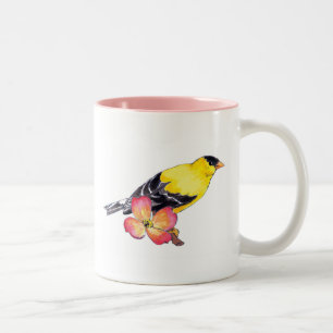 Goldfinch-Kaffee-Tasse Zweifarbige Tasse