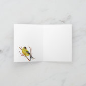 Goldfinch-Karte Dankeskarte (Innenseite)