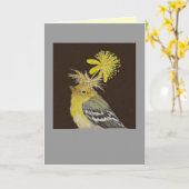 Goldfinch-Karte (Mitzy) Karte (Gelbe Blume)