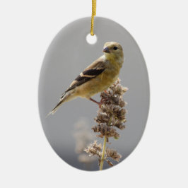 Goldfinch Keramik Ornament