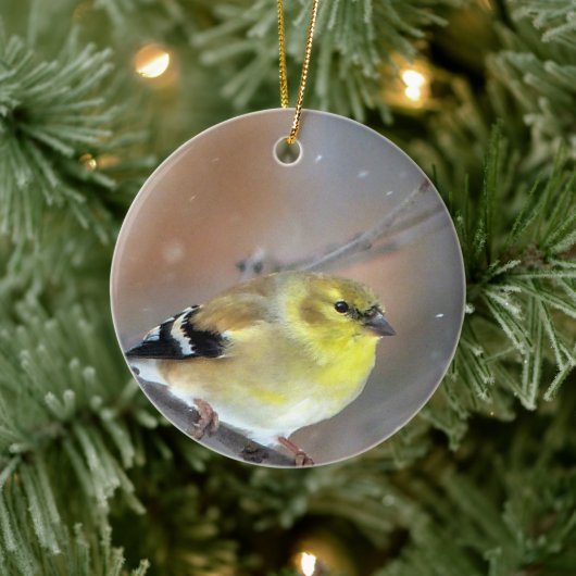 Goldfinch Keramik Ornament (Baum)