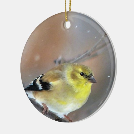 Goldfinch Keramik Ornament (Links)