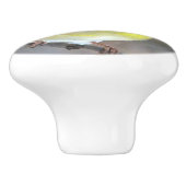 Goldfinch Keramikknauf (Seitenansicht)