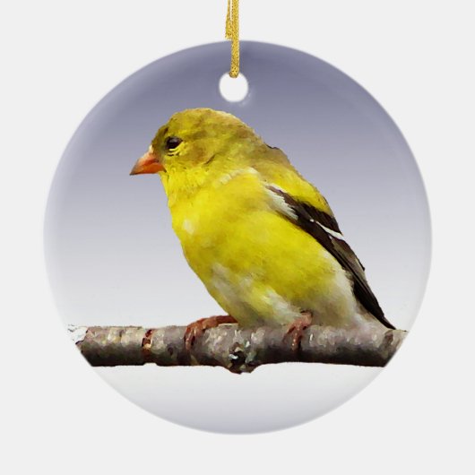 Goldfinch Keramikornament (Hinten)