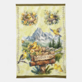 Goldfinch Lane Yellow Loden Gold Finish Geschirrtuch (Vertikal)