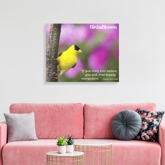 Goldfinch Leinwanddruck (Insitu (Wohnzimmer))