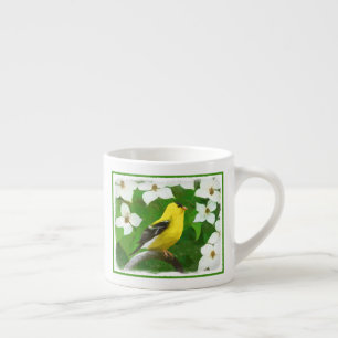 Goldfinch-Malerei - Niedliche Original-Hundeschich Espressotasse