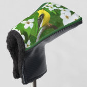 Goldfinch-Malerei - Niedliche Original-Hundeschich Golf Headcover (3/4 Vorderseite)