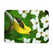 Goldfinch-Malerei - Niedliche Original-Hundeschich Magnet (Horizontal)