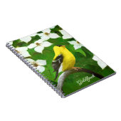 Goldfinch-Malerei - Niedliche Original-Hundeschich Notizblock (Rechte Seite)