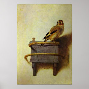 Goldfinch-Malerei Poster