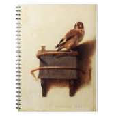 Goldfinch Masterpiece von Carel Fabritius Notizblock (Vorderseite)