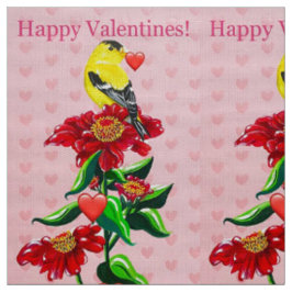 Goldfinch mit Herzstoff Stoff