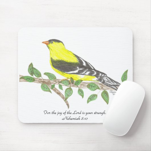 Goldfinch Mousepad (Mit Mouse)