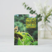 Goldfinch Naher als gestern Postkarte (Stehend Vorderseite)