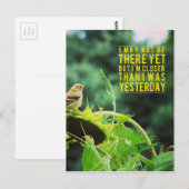 Goldfinch Naher als gestern Postkarte (Vorne/Hinten)
