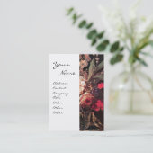 GOLDFINCH, PINKROSEN, BUTTERFLY VISITENKARTE (Stehend Vorderseite)