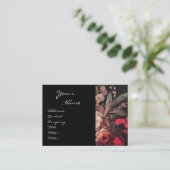 GOLDFINCH, PINKROSEN UND SCHALTFLÄCHE VISITENKARTE (Stehend Vorderseite)