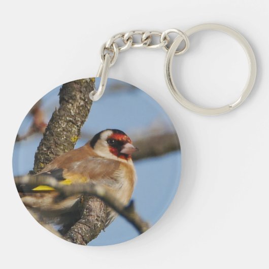 Goldfinch-Schlüsselring Schlüsselanhänger (Rückseite)