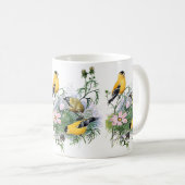 Goldfinch Songbird-Vogelmalerei Kaffeetasse (VorderseiteRechts)