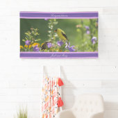 Goldfinch Spring Garden Wedding Banner (Insitu)