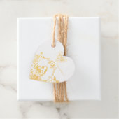 Goldfinch Spring Garden Wedding Creme Horizontal Geschenkanhänger (Mit Box)