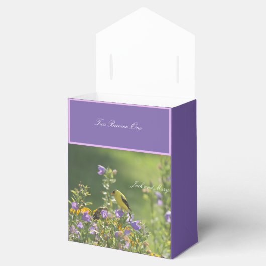 Goldfinch Spring Garden Wedding Geschenkschachtel (Geöffnet)