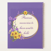 Goldfinch Spring Garden Wedding Lila Planer (Rückseite)