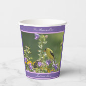 Goldfinch Spring Garden Wedding Pappbecher (Vorderseite)