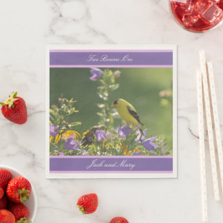 Goldfinch Spring Garden Wedding Serviette