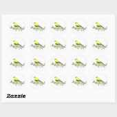 Goldfinch-Sticker Runder Aufkleber (Blatt)
