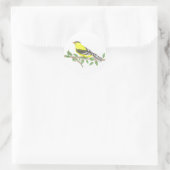 Goldfinch-Sticker Runder Aufkleber (Tasche)