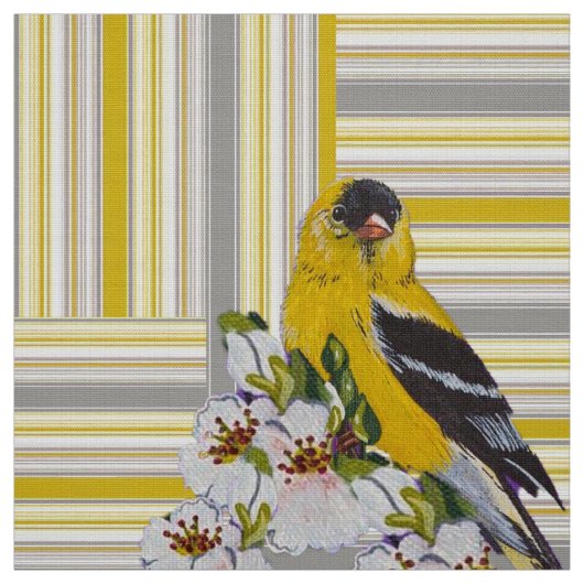 Goldfinch Stripes Fabric Stoff (Muster)