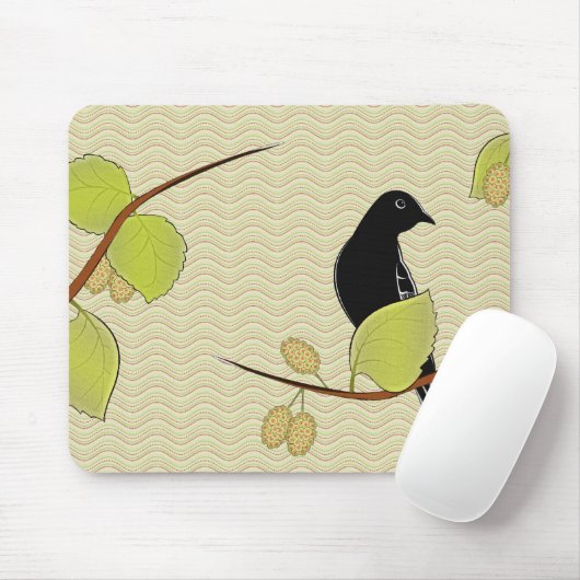 Goldfinch u. Maulbeere Mousepad (Mit Mouse)