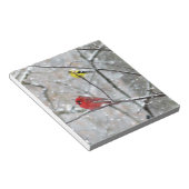 Goldfinch und Kardinal Notizblock (angewinkelt)