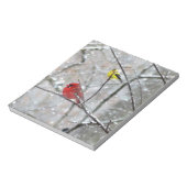 Goldfinch und Kardinal Notizblock (Rotiert)