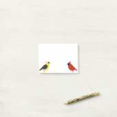 Goldfinch und Kardinal Post-it Klebezettel (Auf Schreibtisch)
