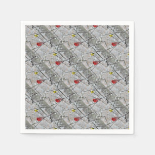Goldfinch und Kardinal Serviette