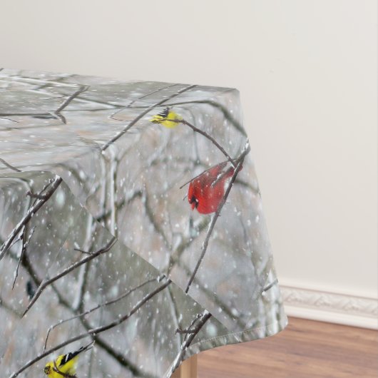 Goldfinch und Kardinal Tischdecke (Beispiel)