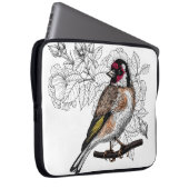 Goldfinch und Rose Laptopschutzhülle (Vorne Rechts)
